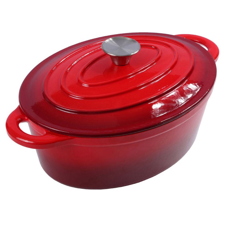 Cast Iron Oval Dutch Oven  SR-KBR28