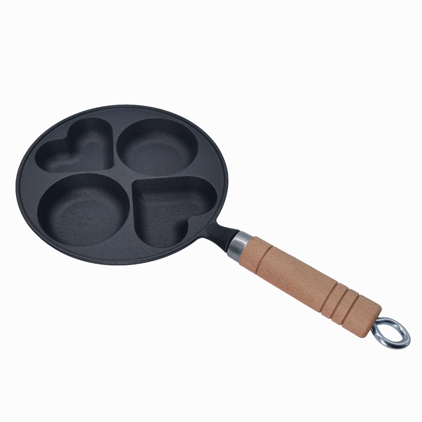 Cast Iron Breakfast Pan With Wood handle SR-YSK