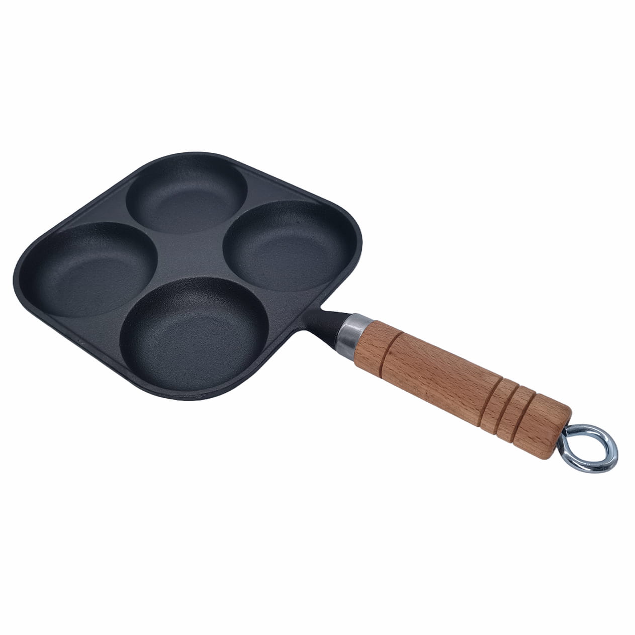 Cast Iron Breakfast Pan With Wood handle SR-FSK