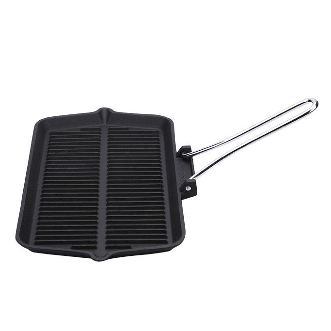 Cast Iron Foldable Handle Grill Pan SR-602