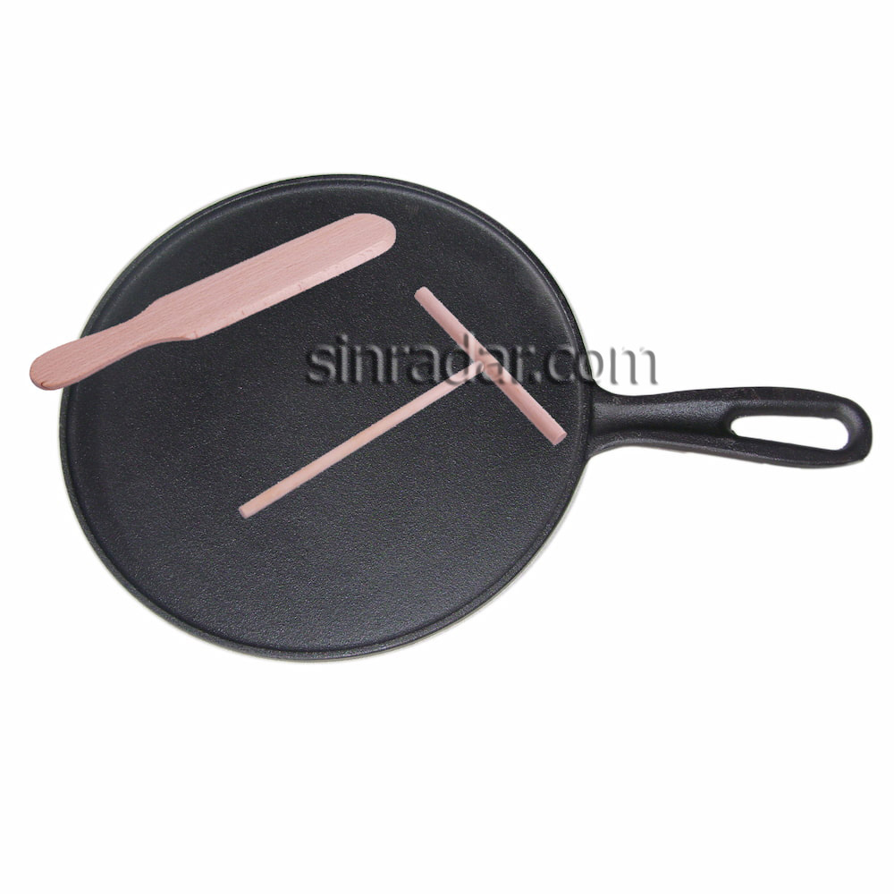 CAST IRON FRYING PAN SHALLOW PAN /TAWA  SR-730